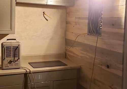  Interior view of tiny house in Hugo, OK