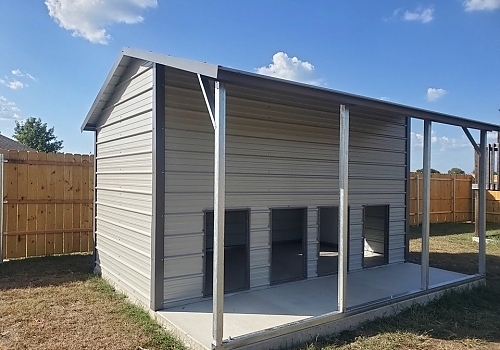 Dog Kennel with dog run cover