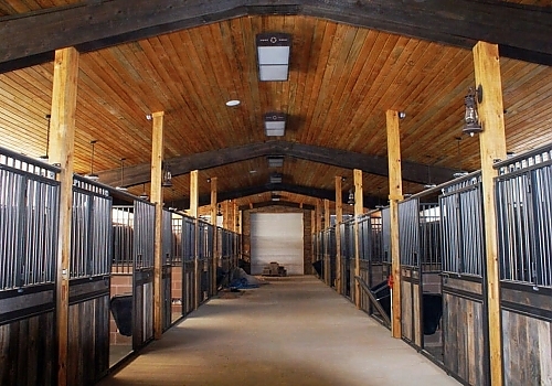 Interior view of Capital Steel Barn in Plano, TX
