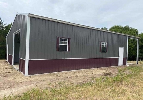 Review view of gray & burgundy Combo Unit